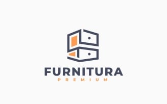 Furniture Cabinet Logo Template Design