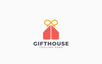Gift House 2 Logo Template Design