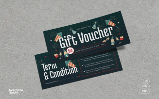 Green New Year Gift Voucher