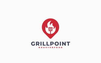 Grill Location Logo Template Design