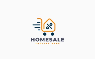 Home Sale Logo Template Design
