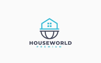 House World Logo Template Design
