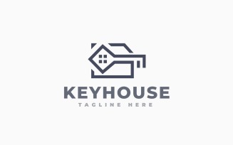 Key House Logo Template Design