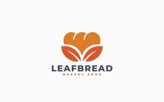 Leaf Bread Logo Template Design