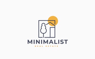 Minimalist House Logo Template Design