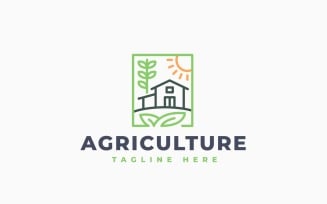 Modern Agriculture Logo Template Design