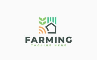 Modern Farming Logo Template Design