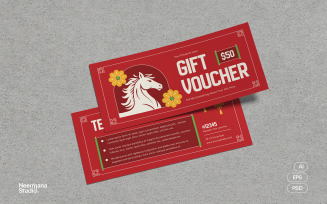 Red Chinese New Year Voucher