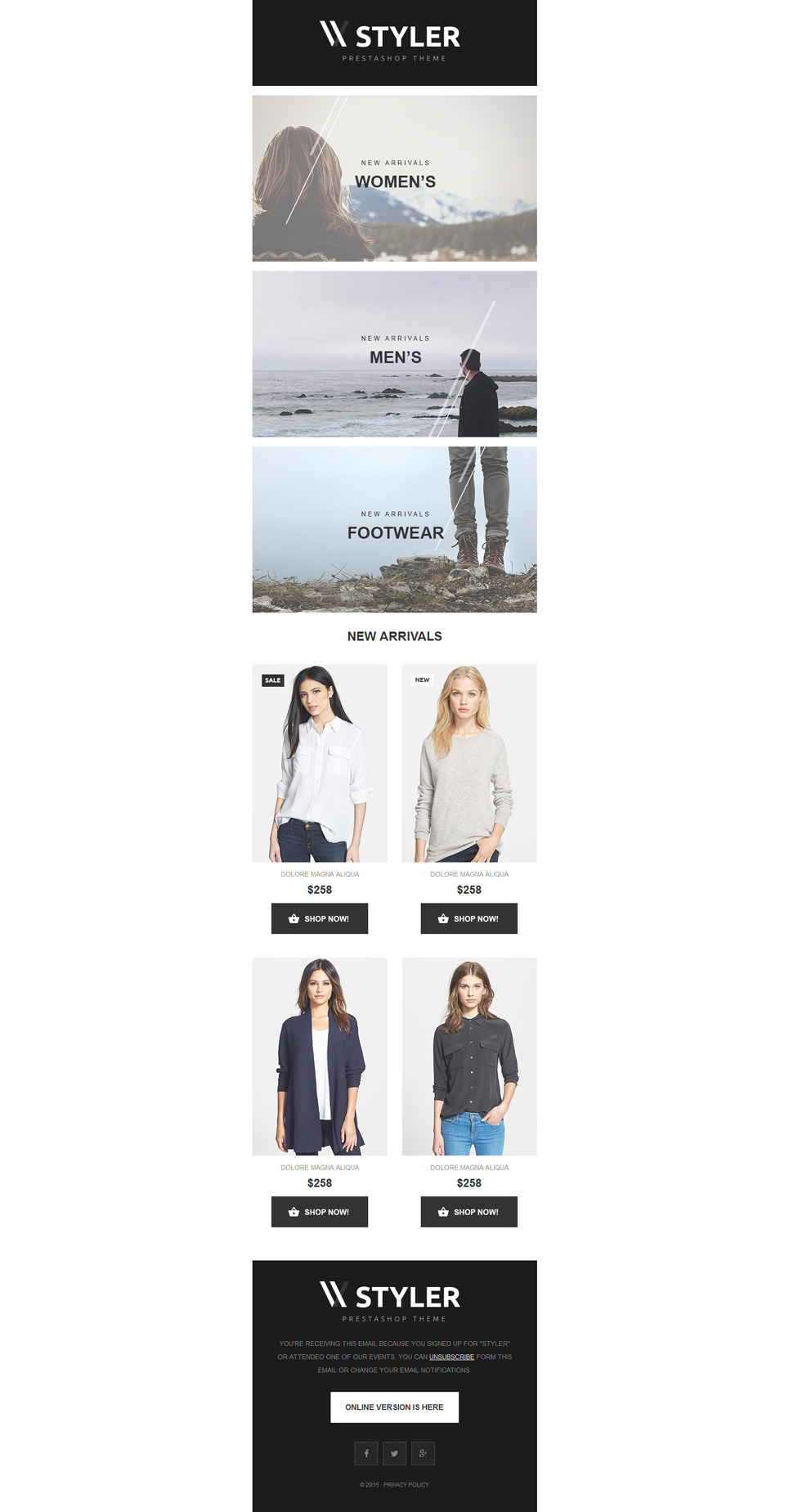 Apparel Responsive Newsletter Template New Screenshots BIG