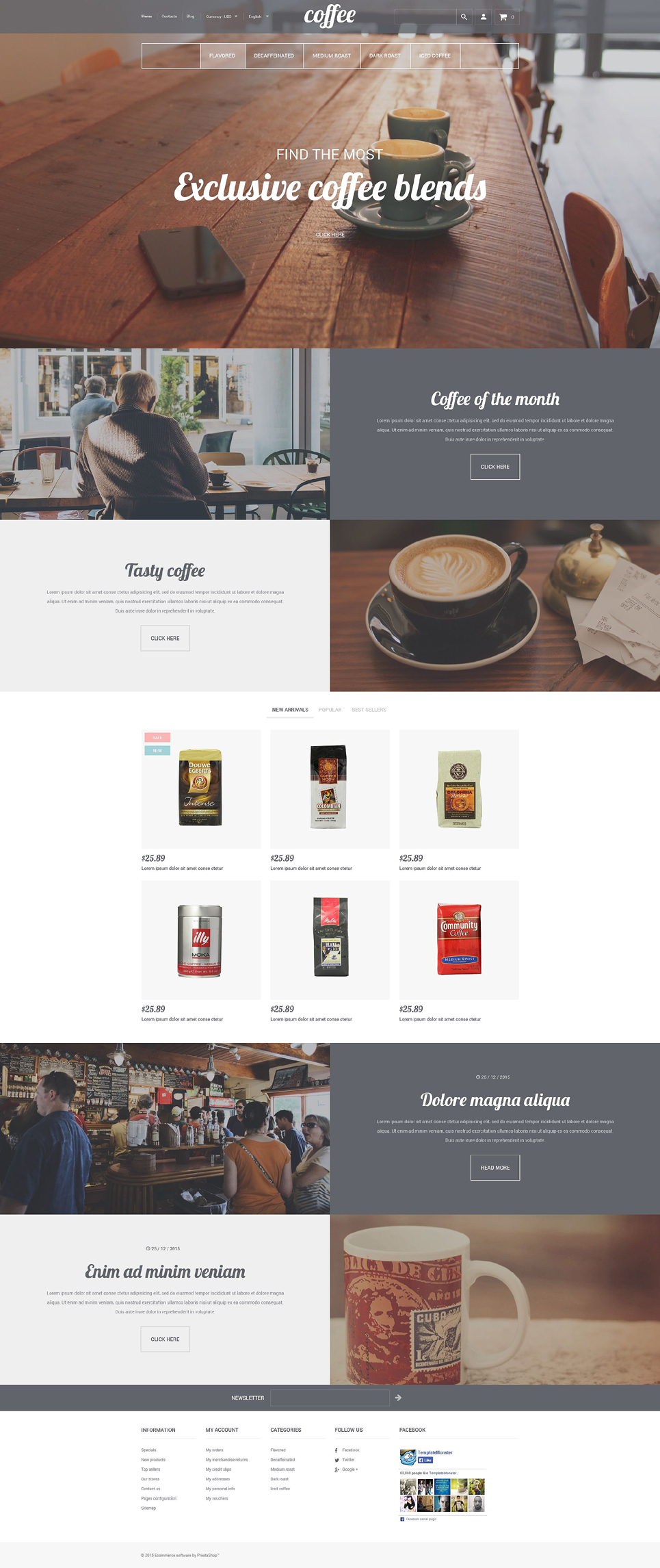 Coffee House Shopify Theme New Screenshots BIG