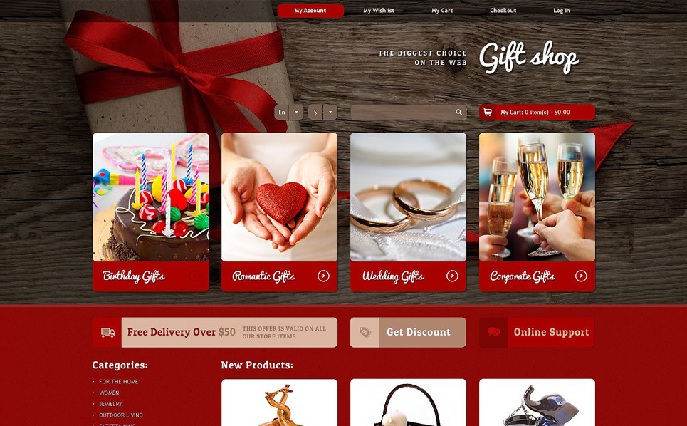 Gifts Store Template 55362