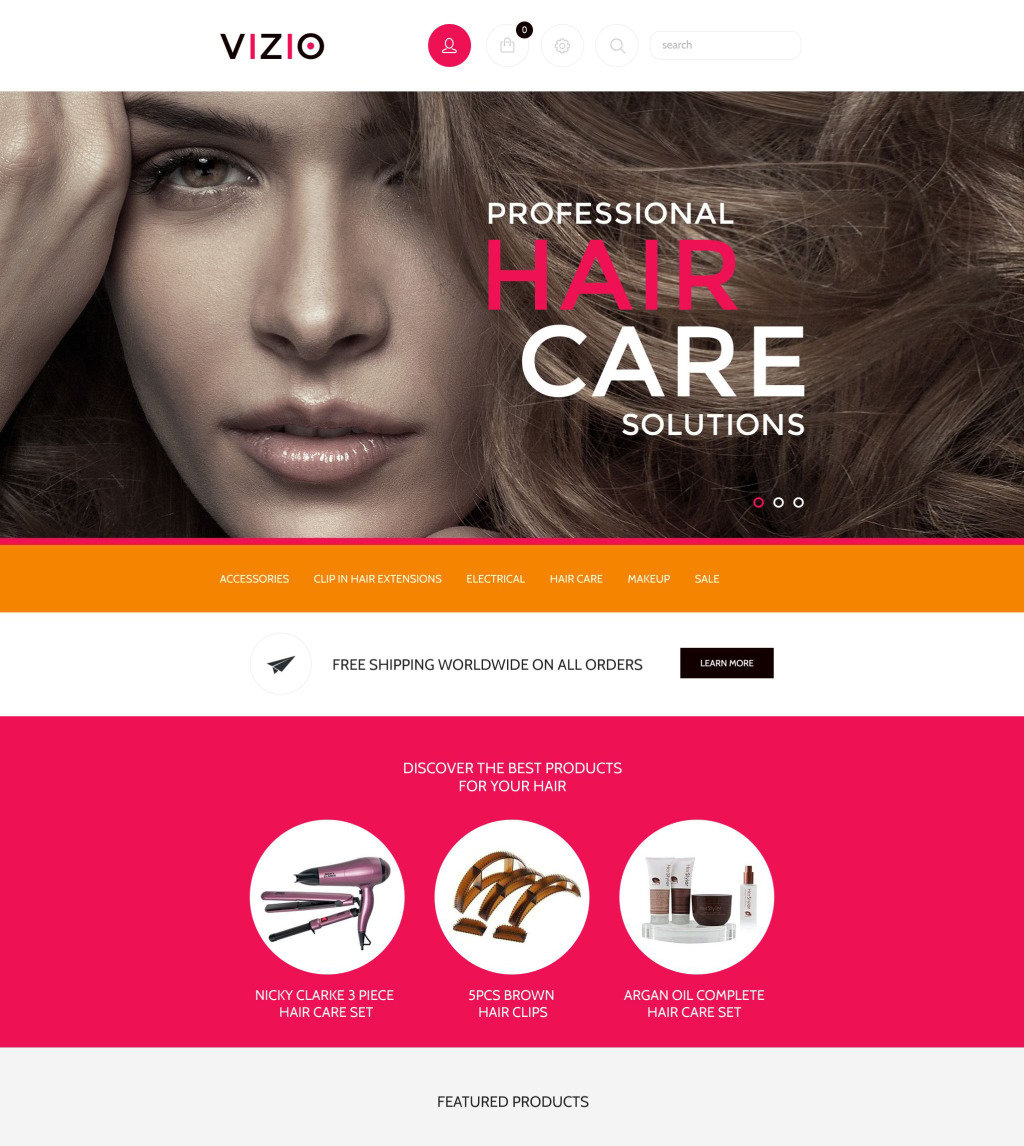 Live preview for Hair Salon Responsive Shopify Theme #55384