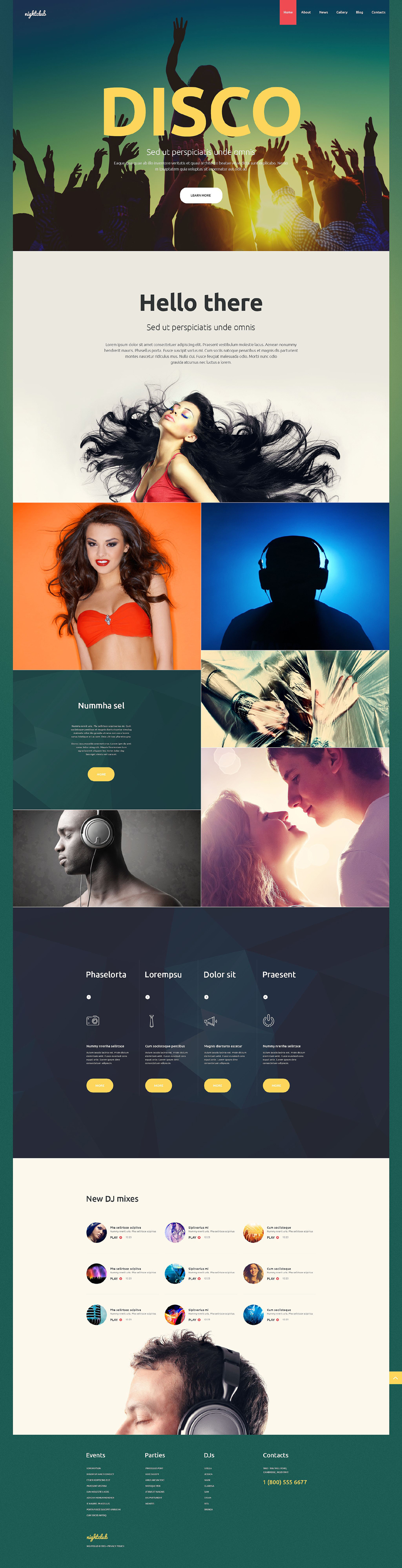 Nightclub Joomla Template New Screenshots BIG