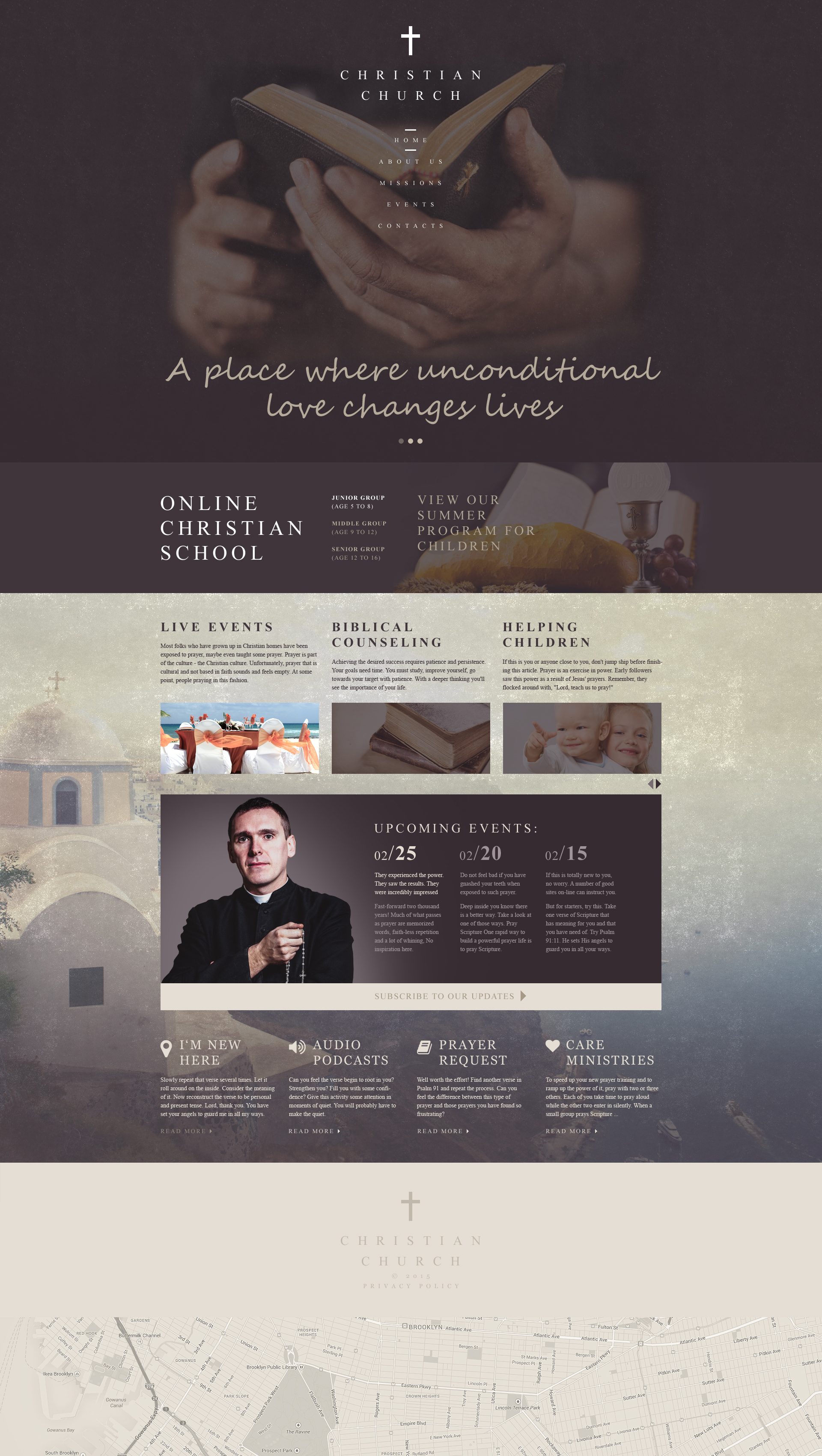 Responsive Website template over Christelijke №55390 - screenshot
