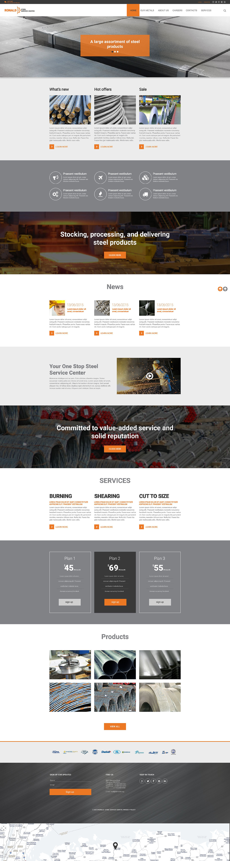 Ronald Website Template New Screenshots BIG