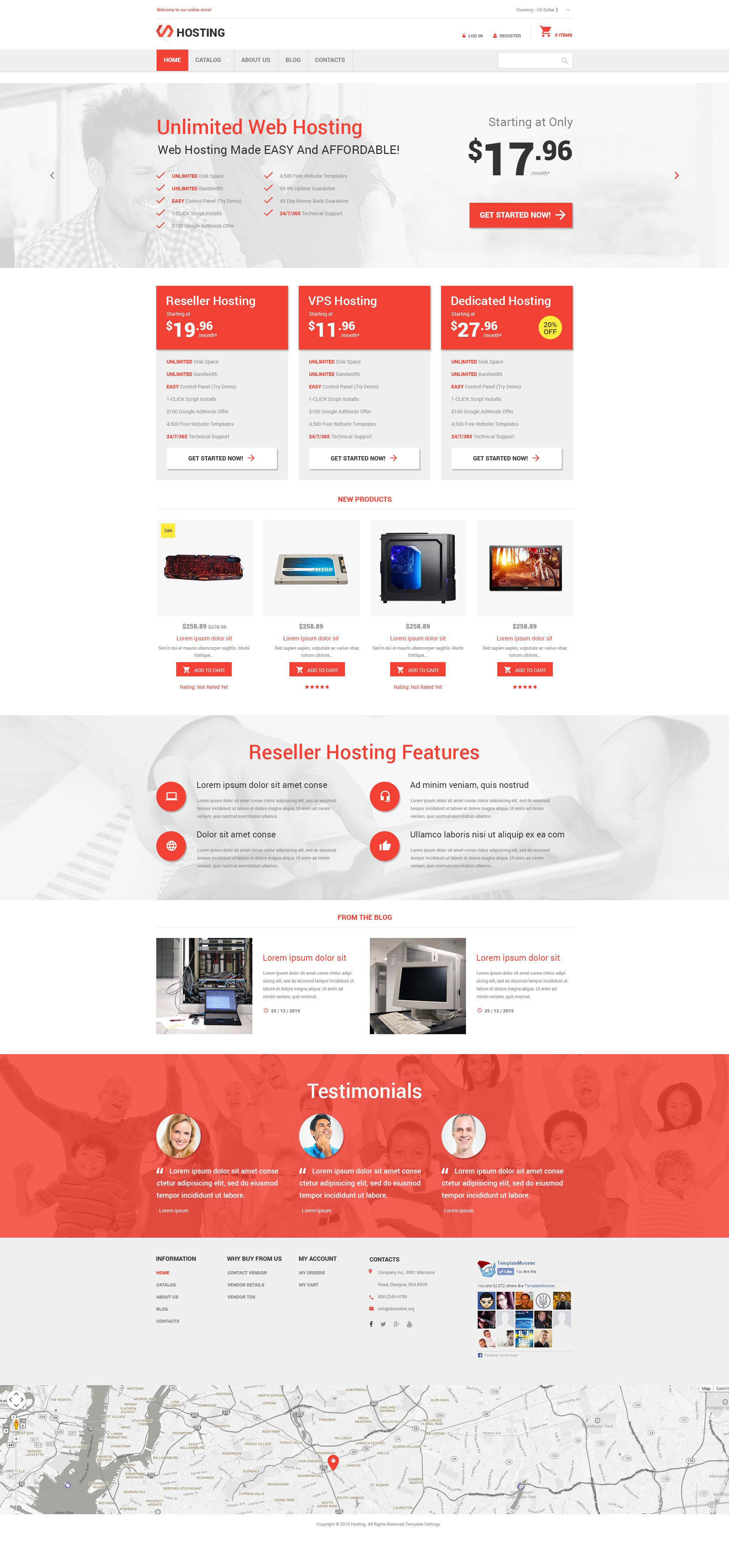 Unlimited Hosting VirtueMart sablon 55367