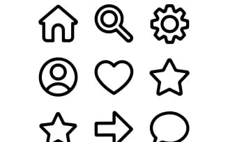 A clean vector illustration icons