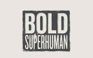Bold Superhuman PNG, Motivational Word Art PNG, Inspirational Shirt Design, Positive Quote
