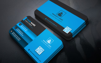 Clean Modern Double-Sided Business Card PSD Template