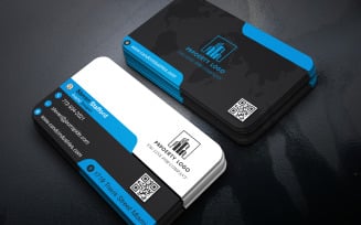 Clean Modern Double-Sided Business Card Template PSD