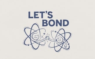 Let's Bond PNG, Science Shirt PNG Download, Funny Chemistry Gift, Physics Teacher Tee, Cute Science