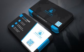 Modern Minimalist Double-Sided Business Card Design Template
