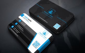 Modern Minimalist Double-Sided Business Card PSD Template