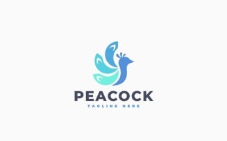 Peacock 2 Logo Template Design