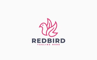 Red Bird Logo Template Design