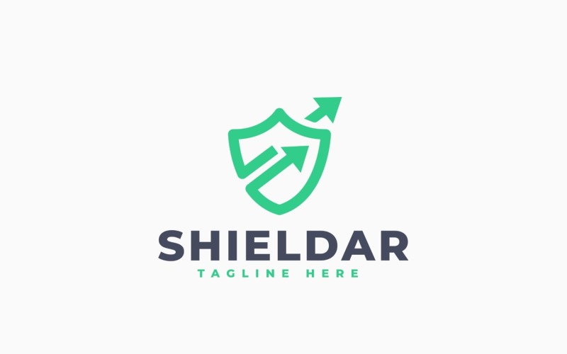 Shield Arrow Logo Template Design