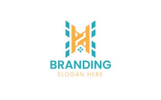 Letter H luxury home logo-1065