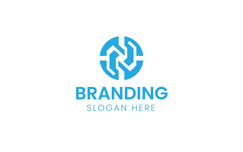 Letter N lettering company logo-1066 Logo Template