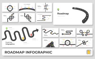 Road - Roadmap Infographic Google Slides Template