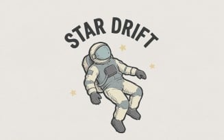 Star Drift PNG Astronaut, Space Shirt PNG, Cosmic Art Tee, Space Lover Gift, Astronaut