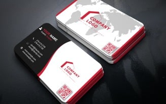 Modern Minimalist Professional Business Card Template Design