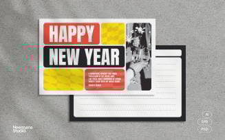 Bold New Year Greeting Card