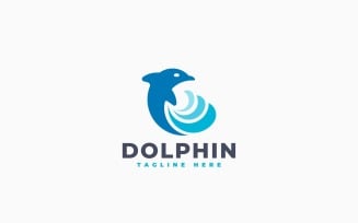 Dolphin Logo Template Design