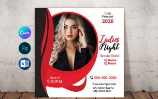 Ladies Night club Party Flyer Template