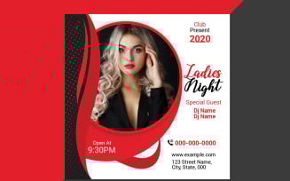 Ladies Night club Party Flyer Template