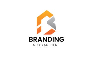 Letter B geometric business logo-1080