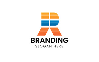 Letter R technology medial logo-1079