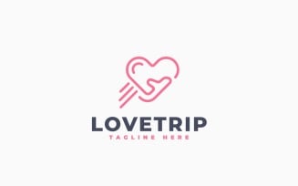 Love Trip Logo Template Design