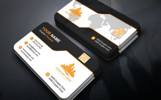 Modern Minimal Clean Professional Business Card Template PSD