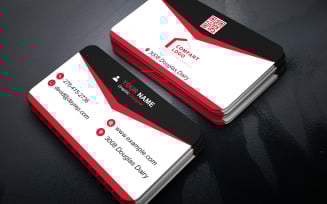 Modern Minimalist Professional Business Card Template Design E-Card