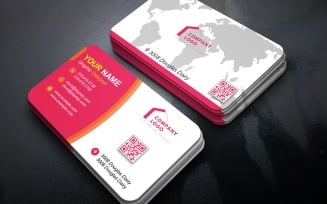 Modern Minimalist Professional Business Card Template PSD E-card