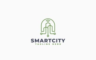 Smart City Logo Template Design