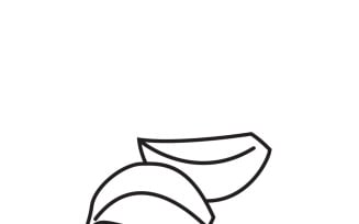 Editable Garlic Bulb Vector Icon for Website and Print Design