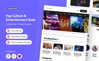 Issue - Entertainment Buzz Landing Page