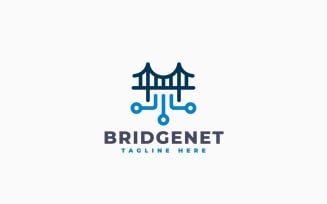 Bridge Network Logo Template Design