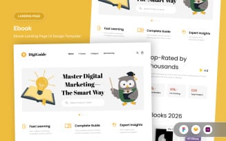 DigiGuide - Digital Marketing Ebook Landing Page